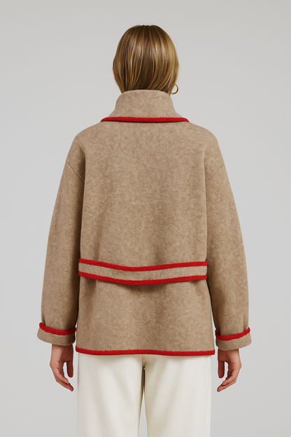 Taupe Belted Cardigan