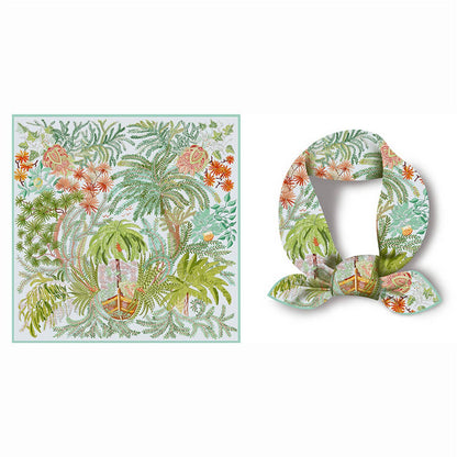 Green Silk Scarf