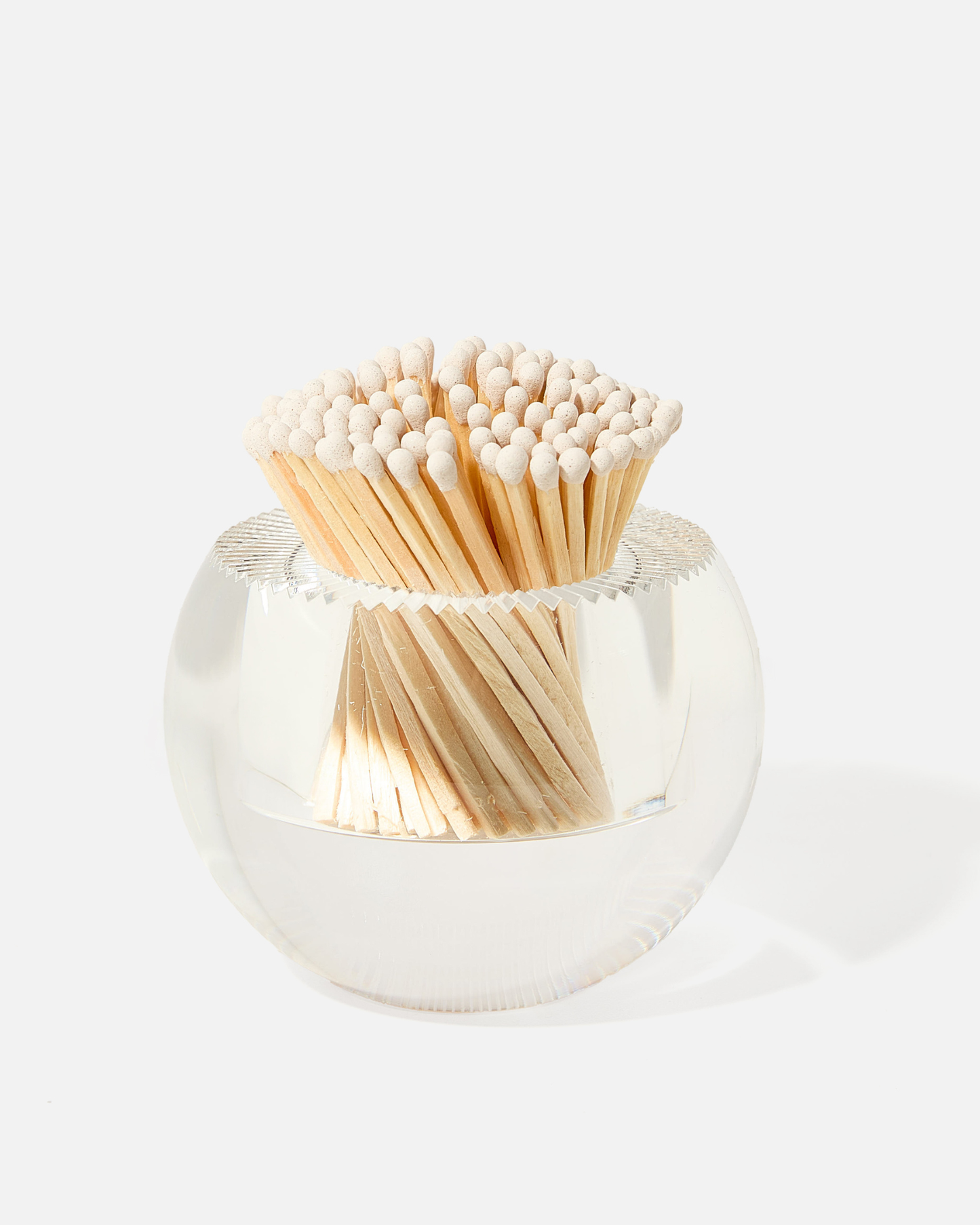 White Matches in Round Container