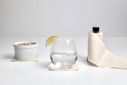 Cream Cocktail Napkin Roll