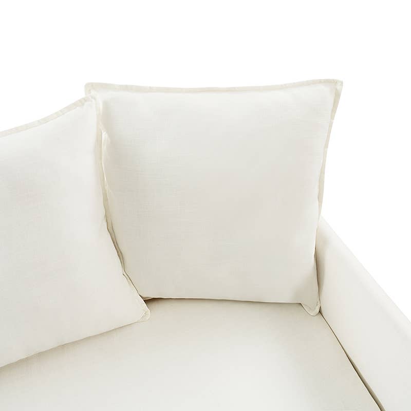 Slipcovered Sofa: White