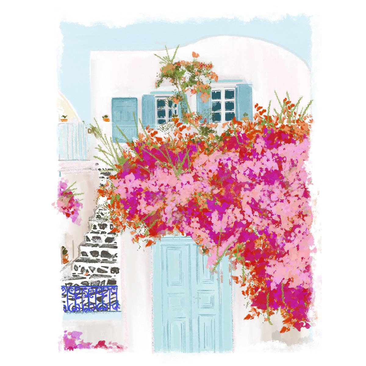 FRAMED MYKONOS PRINT
