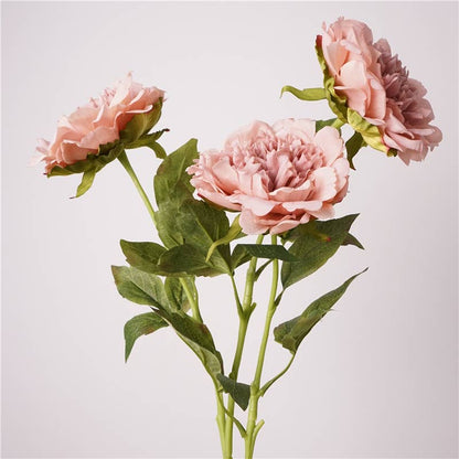 23.5"-Real Touch Moisturized Coating Peony Stem: Begonia Pink