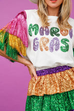Load image into Gallery viewer, Mardi Gras Tinsel Top
