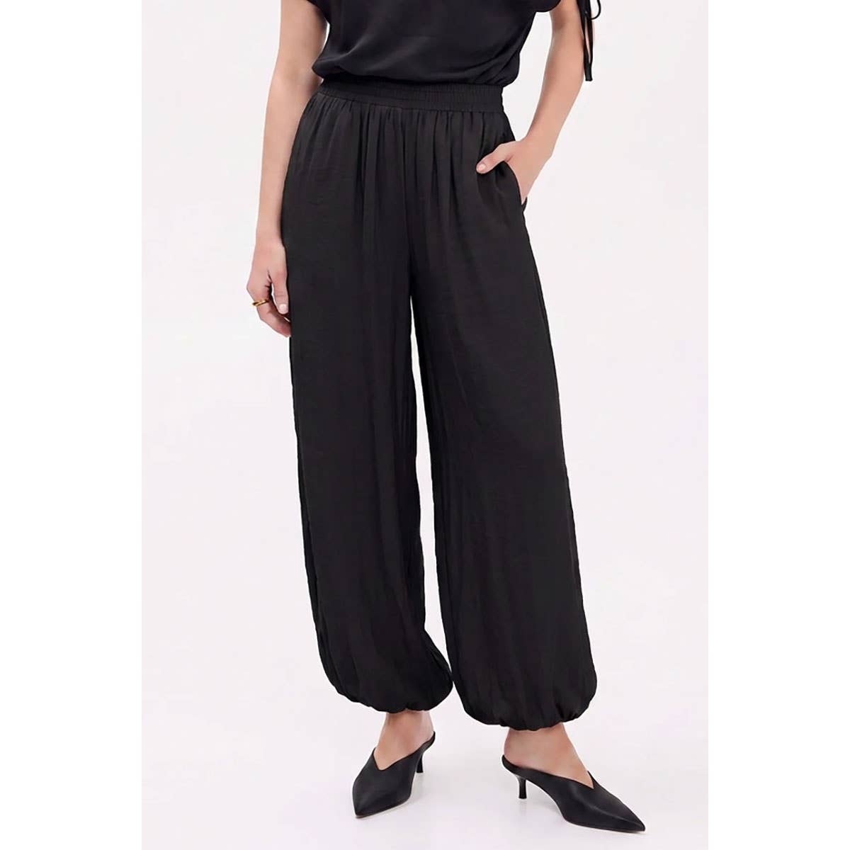Black Silky Pants