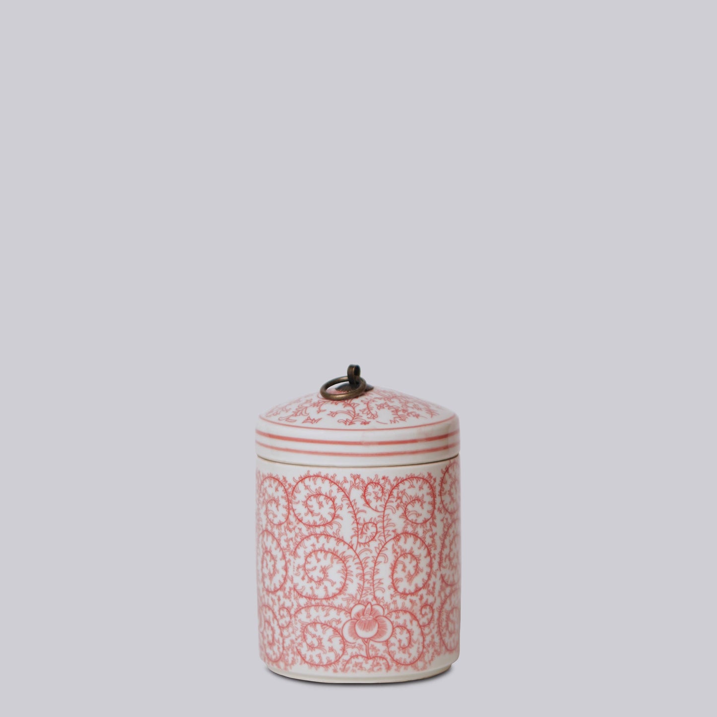 Red & White Jar Candle