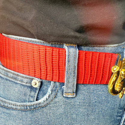 Red Leather Belt Band: 0