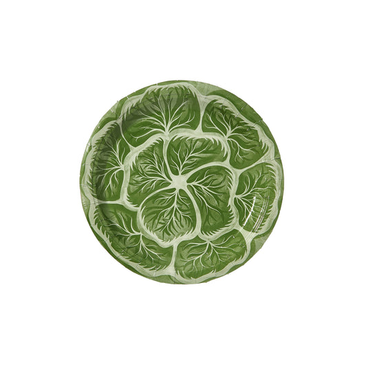 Paper Cabbage Salad and Dessert Plates - Pack of 8