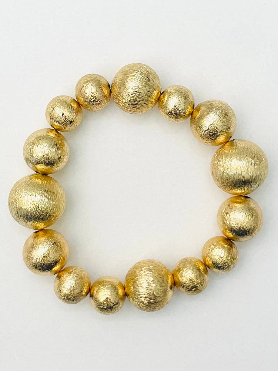 Mixed Gold Ball Bracelet