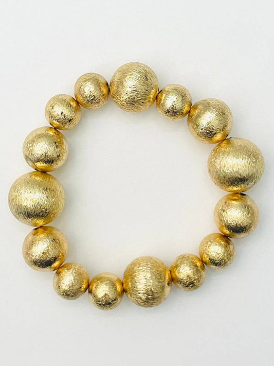 Mixed Gold Ball Bracelet