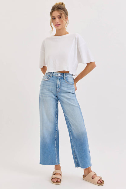 Light Wash Wide Leg Jeans