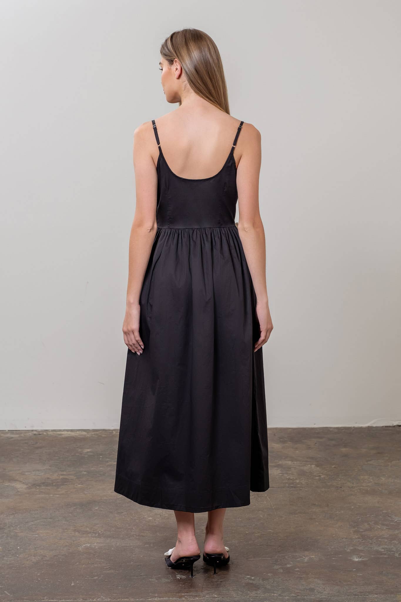 RIBBON MIDI DRESS
