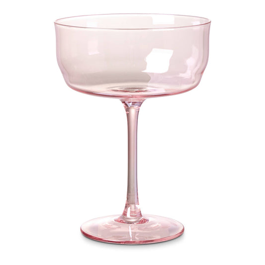 Pink Art Deco Martini Glasses
