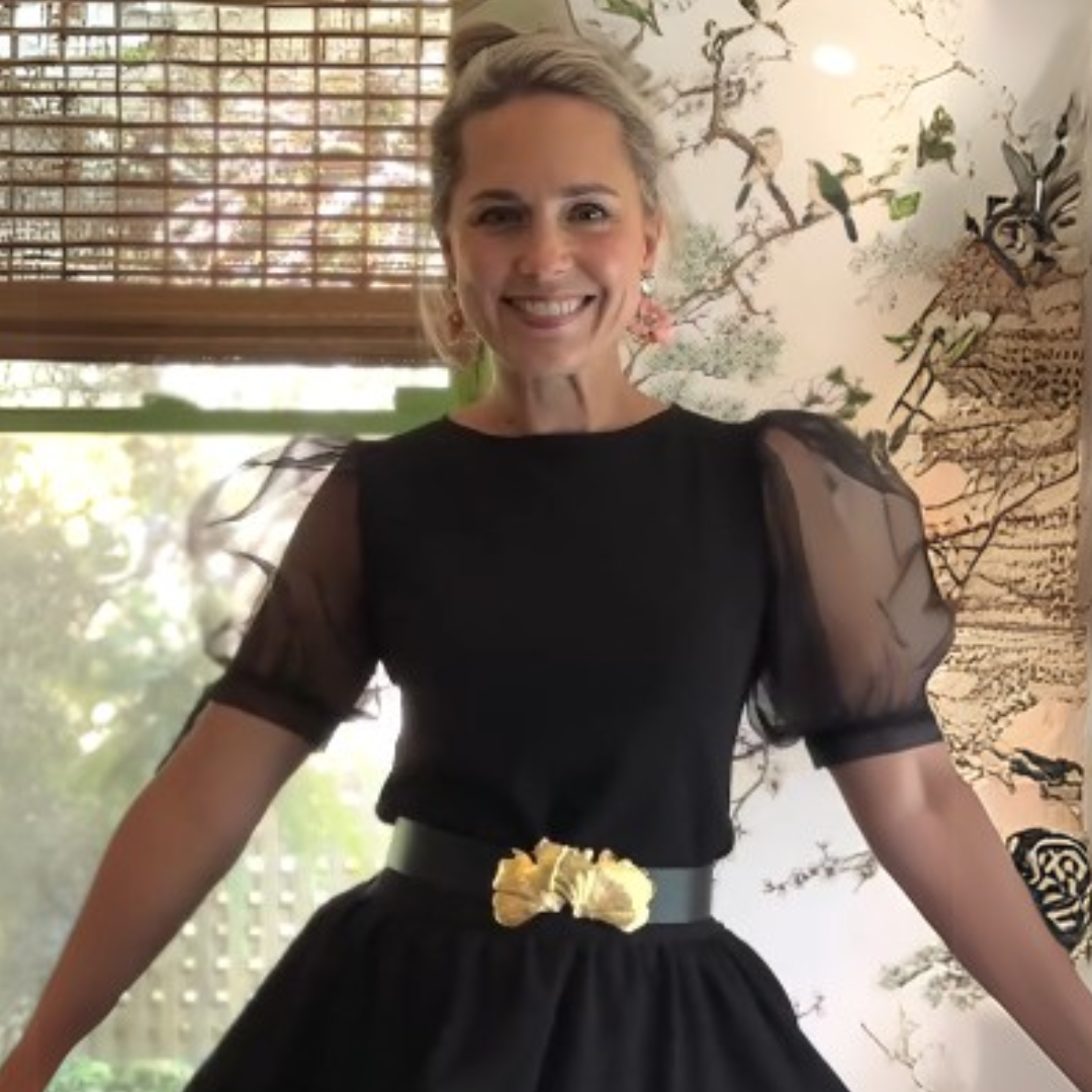 Gold Ginkgo Belt Buckle