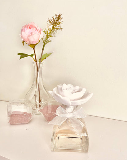 Rose Ceramic Flower Diffuser Set