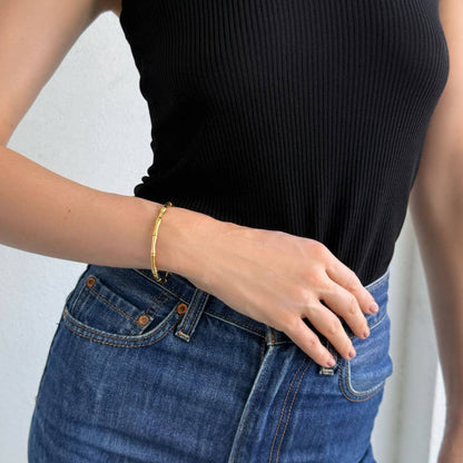 Gold Bamboo Bangle
