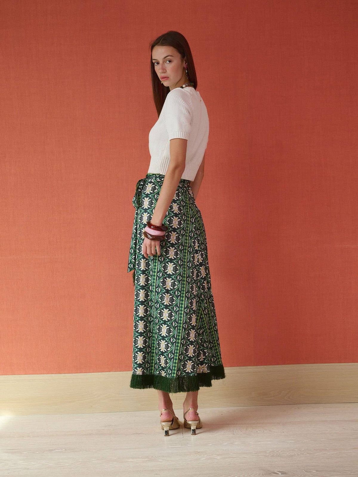 Cooper Wrap Skirt - Garland Green