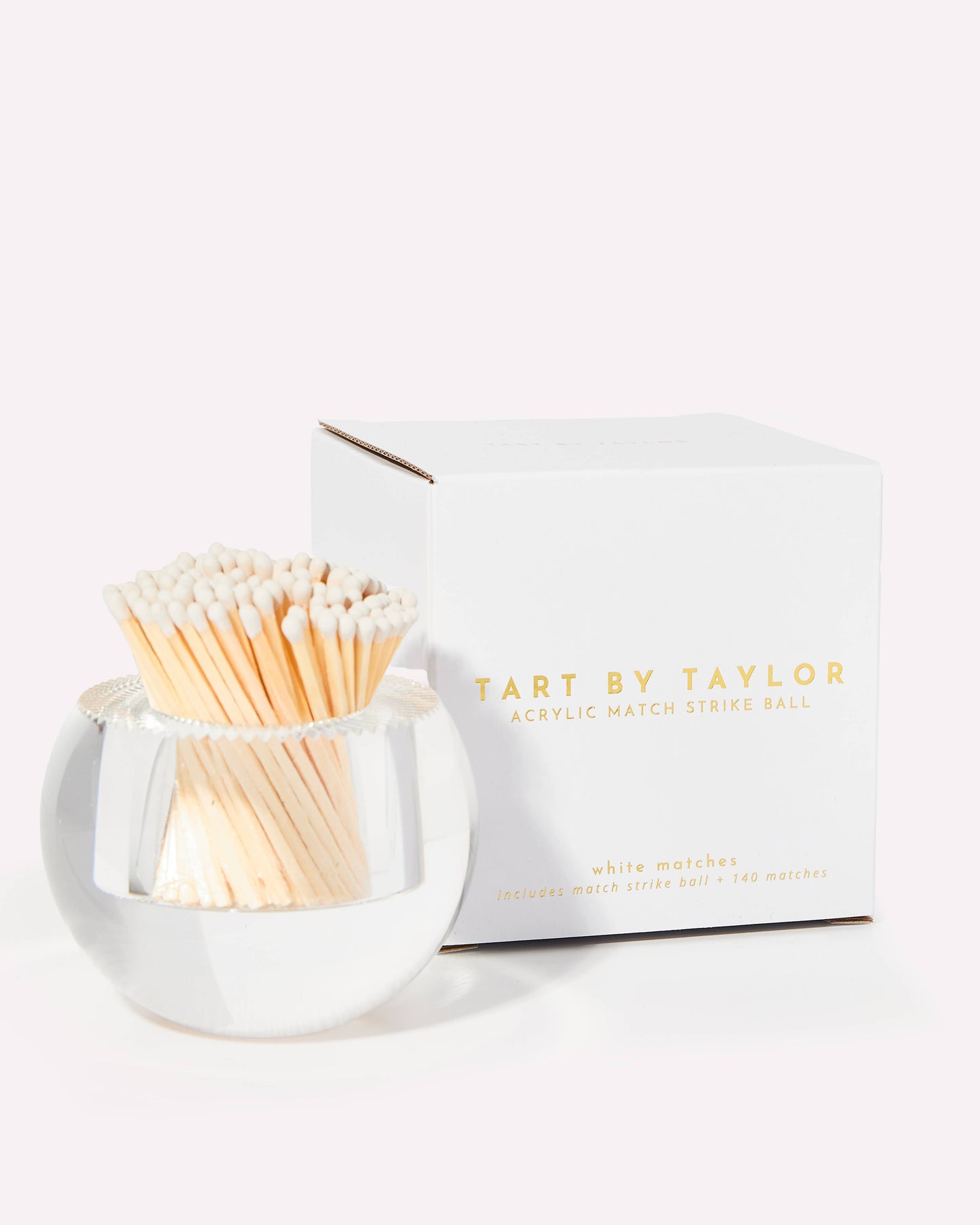 White Matches in Round Container