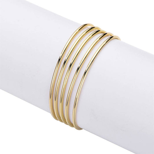Gold 5-Piece Bangle Set