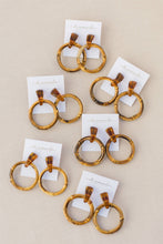 Load image into Gallery viewer, Dark Bamboo Earrings
