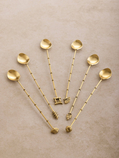 Gold Cocktail Stirrers – Set of 6