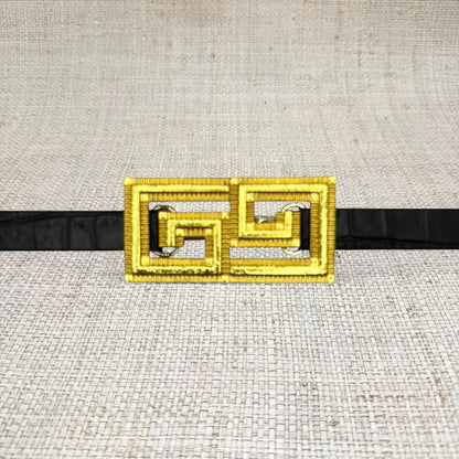 Gold Greek Key Belt Buckle
