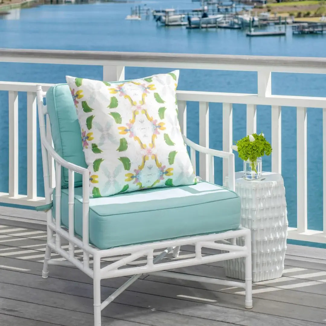 Dogwood 22x22 Outdoor Pillow: 22" x 22" Throw Pillow