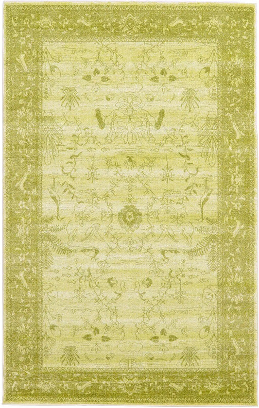Light Green 5' 3 x 8' Rectangle Rug
