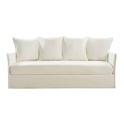 Slipcovered Sofa: White