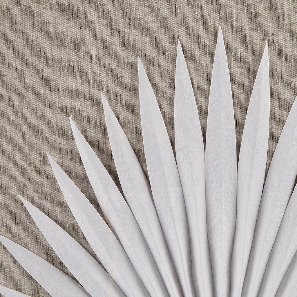 Handmade Rice Paper Palm Leave Wall Decor - Square