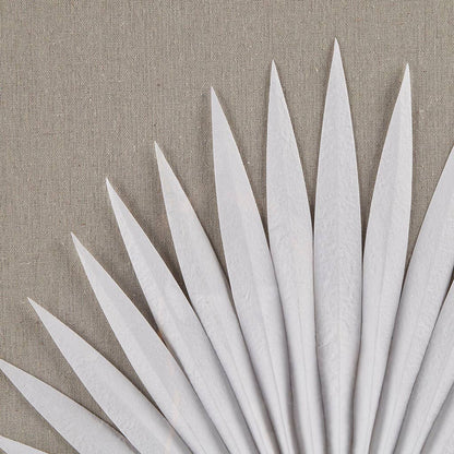 Handmade Rice Paper Palm Leave Wall Decor - Square