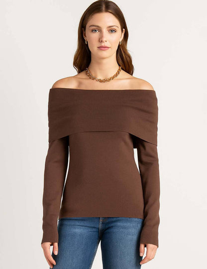 Black Off-Shoulder Top