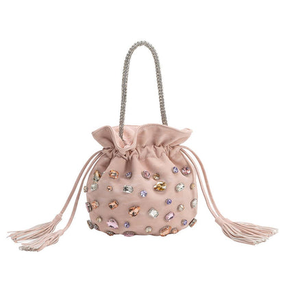 Starla Pink Jeweled Purse