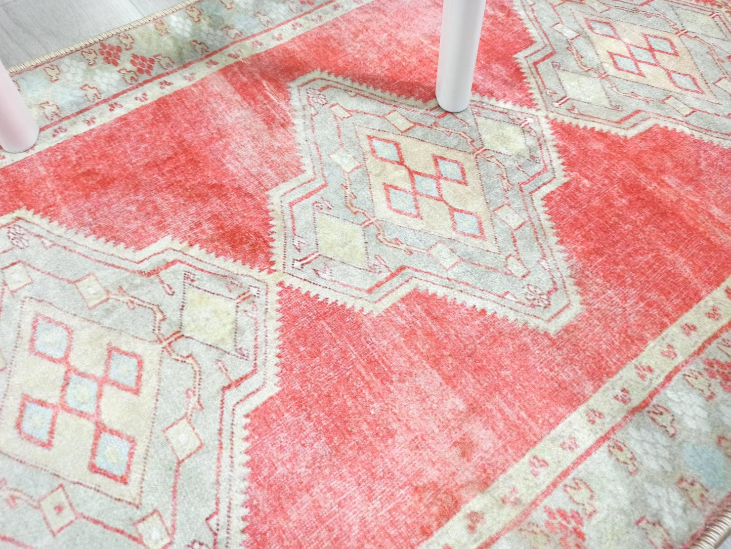 Red & Beige Turkish 2x3 Rug