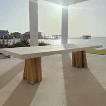 Load image into Gallery viewer, LOG OUTDOOR DINING TABLE
