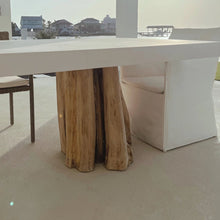 Load image into Gallery viewer, LOG OUTDOOR DINING TABLE
