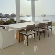 Load image into Gallery viewer, LOG OUTDOOR DINING TABLE
