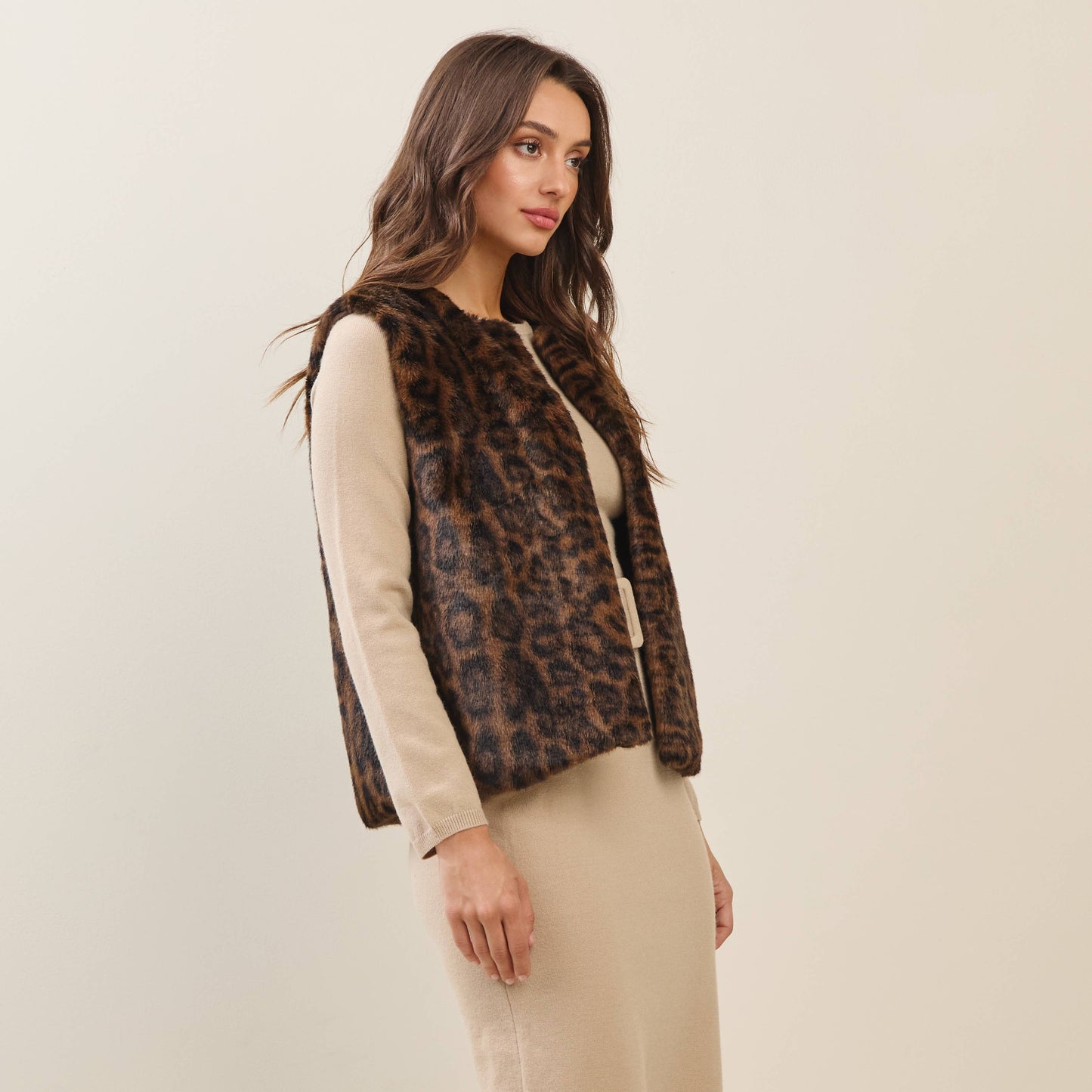 Leopard Fur Vest