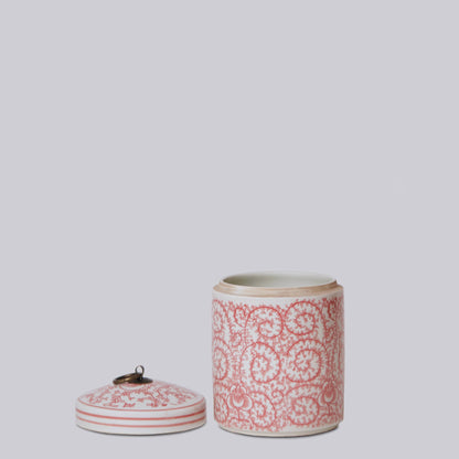 Red & White Jar Candle
