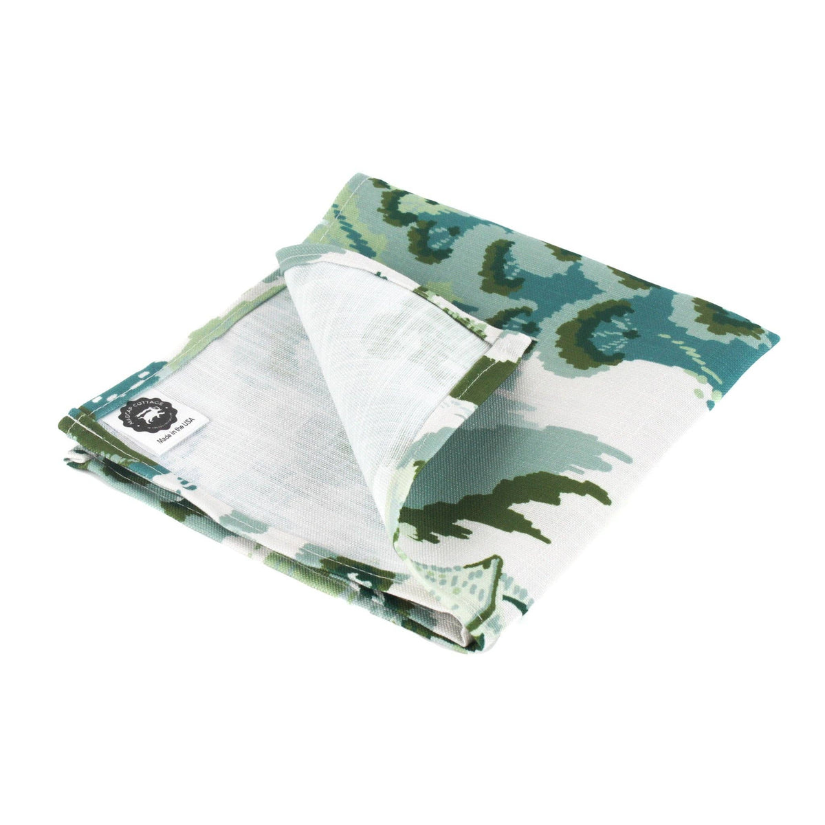 Green Blue Chinoiserie Cloth Dinner Napkins | Summer Dining