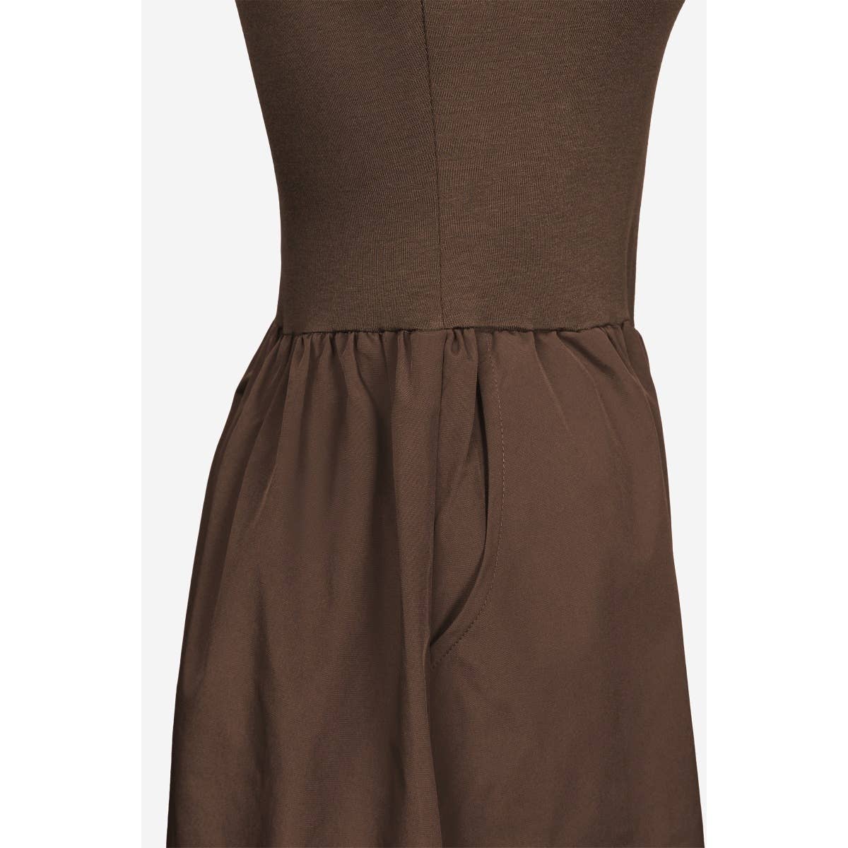 Dark Brown Midi Dress