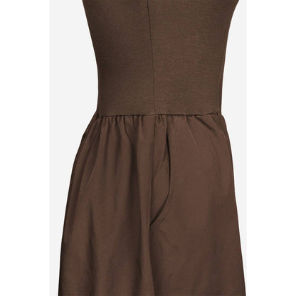 Dark Brown Midi Dress