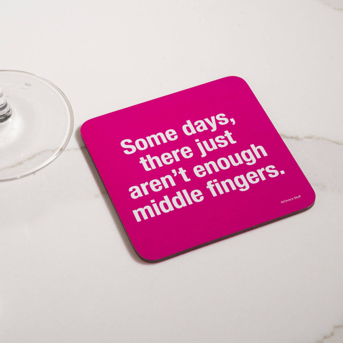 Funny Coaster - Enough middle fingers