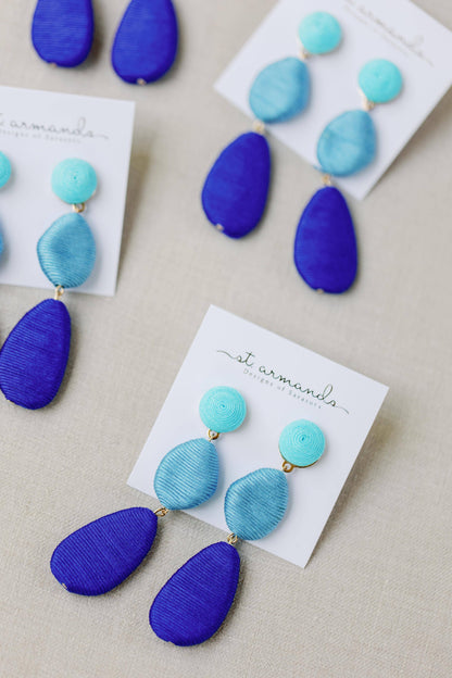 Blue Ombre Drop Earrings