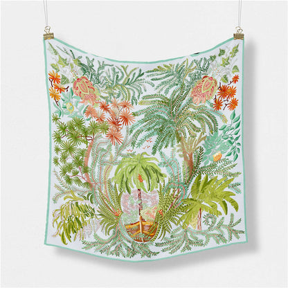 Green Silk Scarf