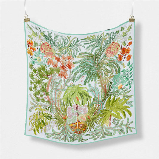 Green Silk Scarf