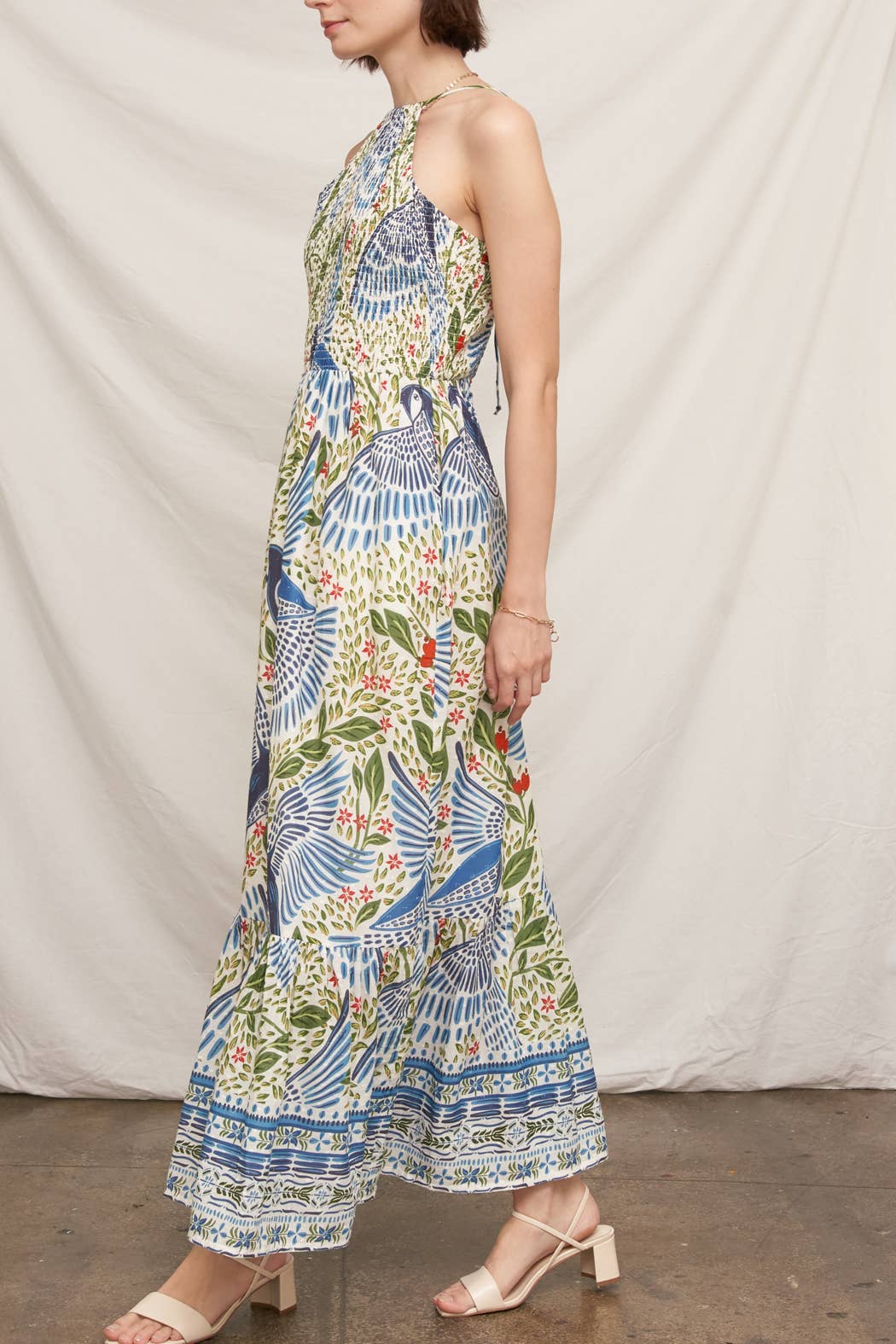 Smocked Blue Bird Dress
