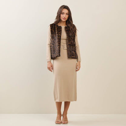 Leopard Fur Vest
