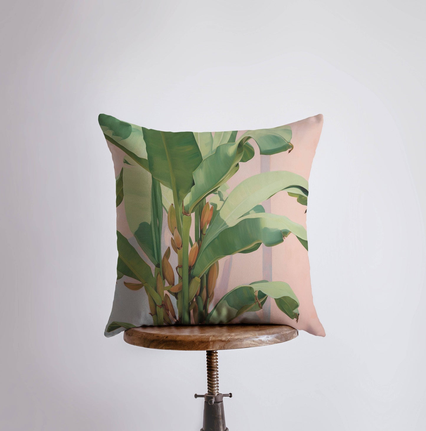 Pink Palm Tree Pillow