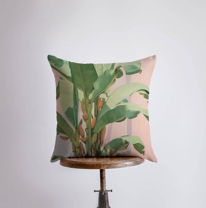 Pink Palm Tree Pillow